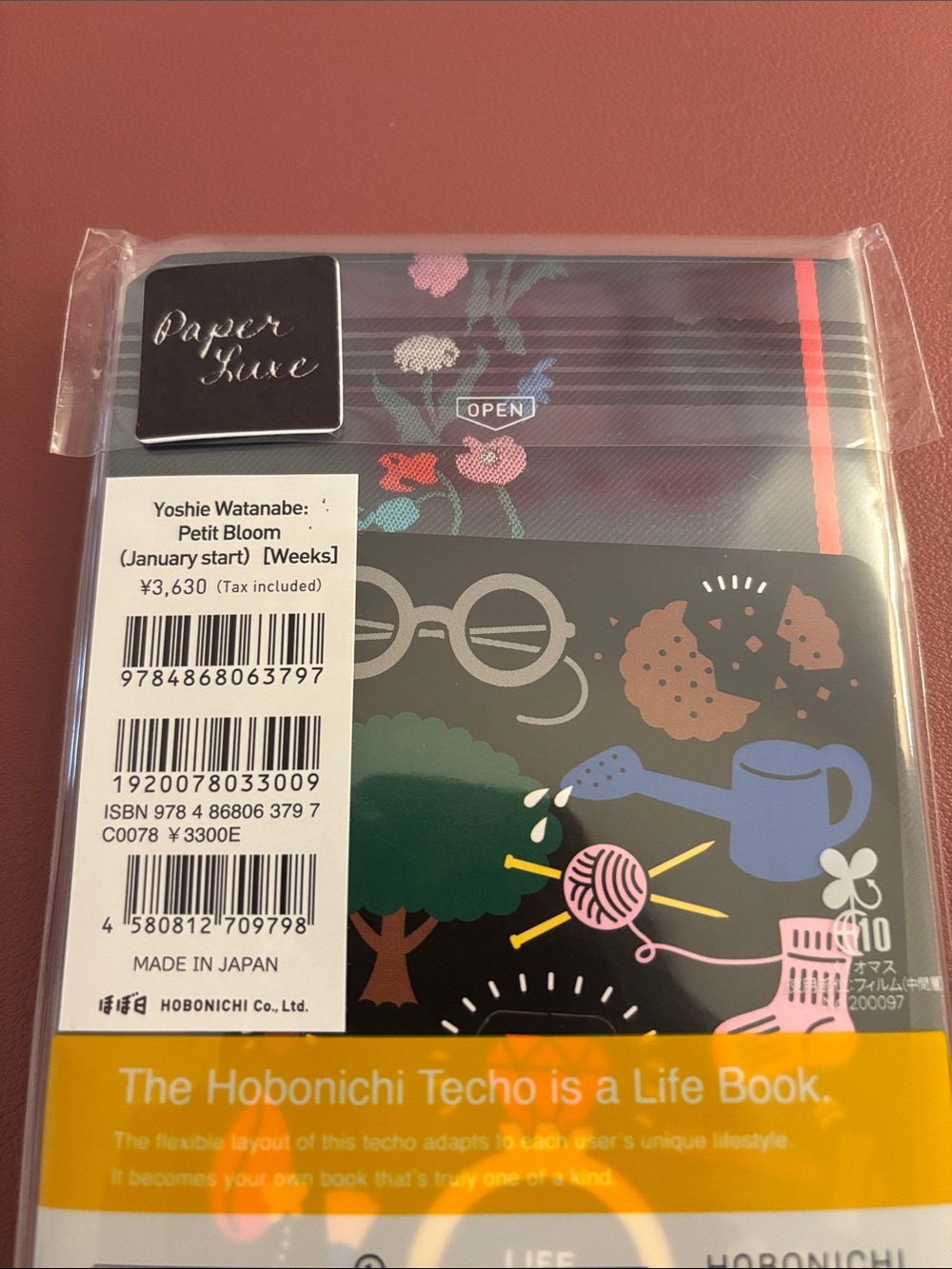 Hobonichi Techo Weeks 2027 - Yoshie Watanabe: Petit Bloom NEW original package - Picture 6 of 11